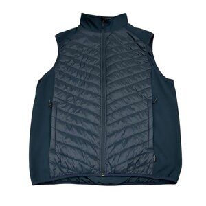 Nimbus Play Benton Hybrid‎ Puffer Vest Men's XL Navy Blue Full Zip